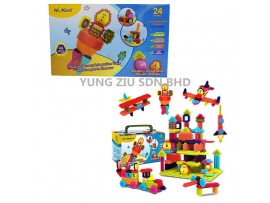 HS6604#SENSORY INTEGRATION BRUSH BLOCKS(NUKIED)(46PCS)